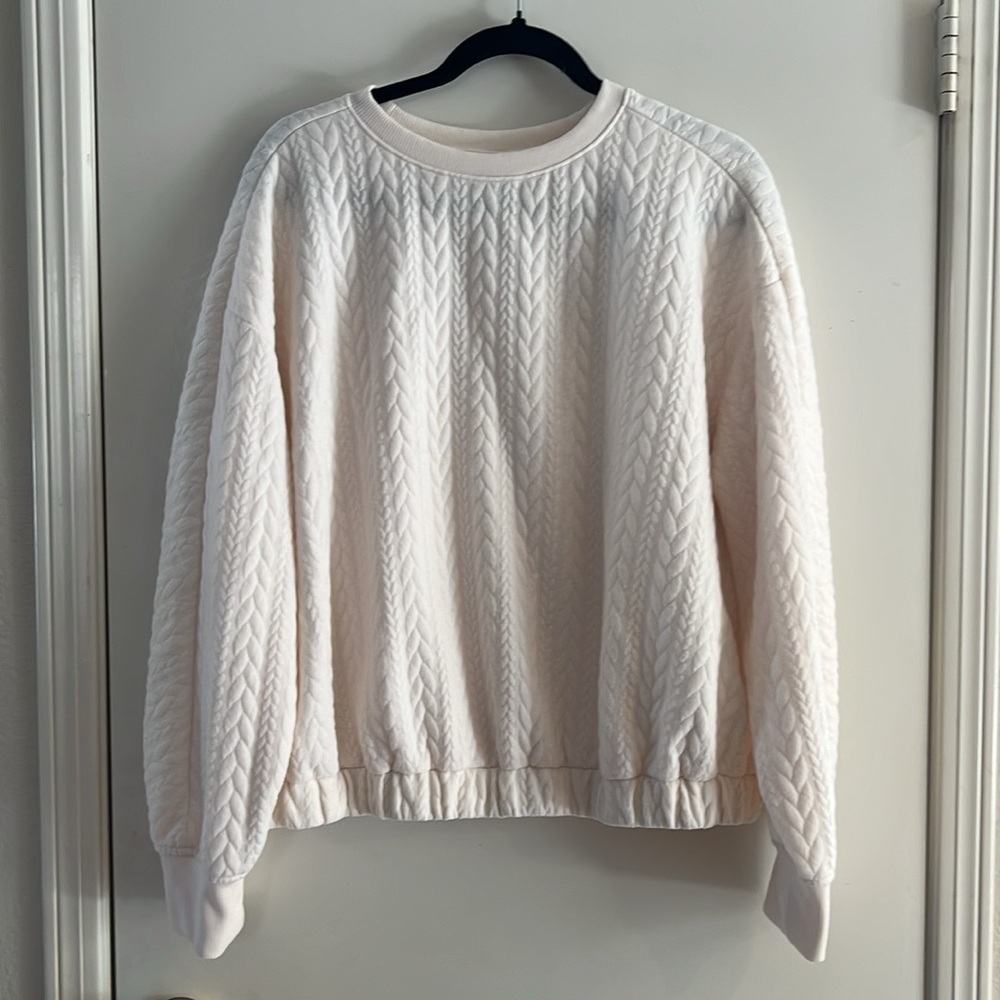 A New Day Women’s Cable Knit Sweatshirt.